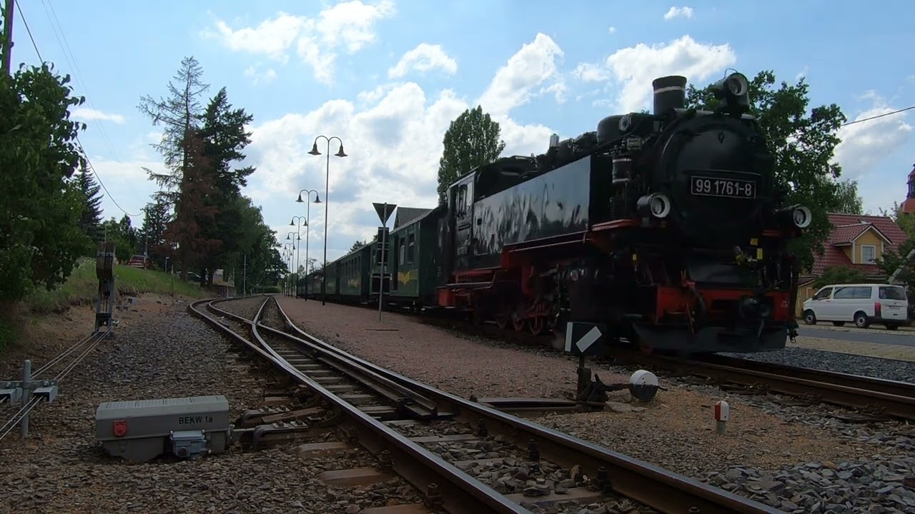 Die Lößnitzgrundbahn im Sommer 2023 / Teil 2 / von Friedewald Haltepunkt bis Radeburg