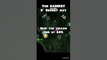 Free insane 8 stars! (Secret Way) #geometrydash #gd #shorts