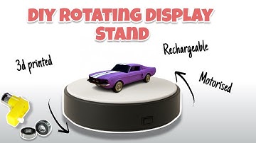 I Built My Own Rotating Display Stand (3D Printed + DIY Project)