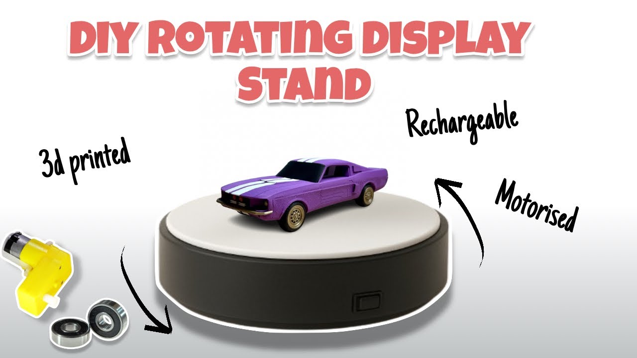 I Built My Own Rotating Display Stand (3D Printed + DIY Project)