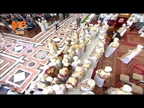 الصورة التذكارية في قداس ترقية آباء أساقفة إلى رتبة المطرانية بالكاتدرائية المرقسية بالعباسية