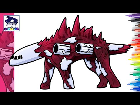 How to Draw INFECTED SKY A-38 | game | easy step by step drawing tutorials