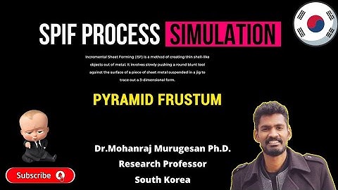 Single Point Incremental Sheet Forming Process: numerical simulation of pyramid frustum shape.