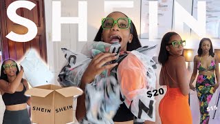A HUGE SHEIN TRY ON HAUL w/ Coupon code! (Dress, Sets, Shorts) | Annesha Adams