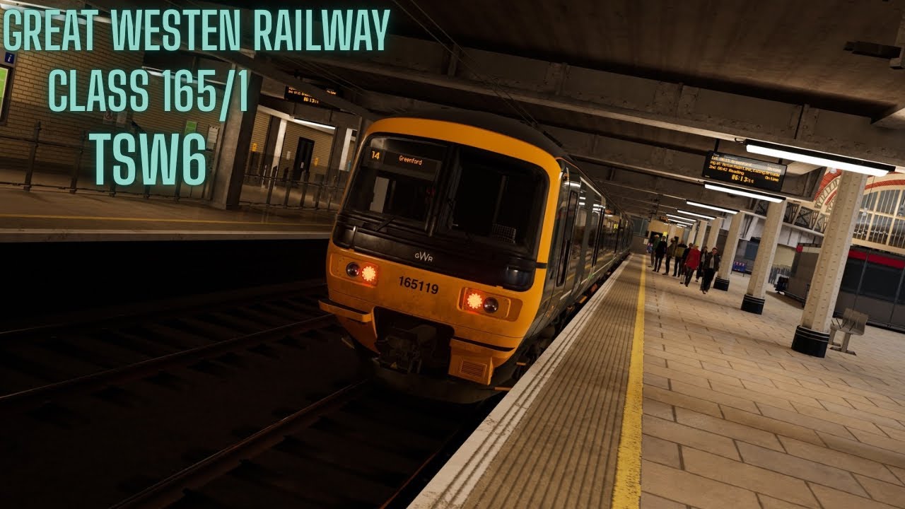 Train Sim World 6 - Great Western railway - 2G04 - London Paddington to Greenford - Class 165/1 GWG