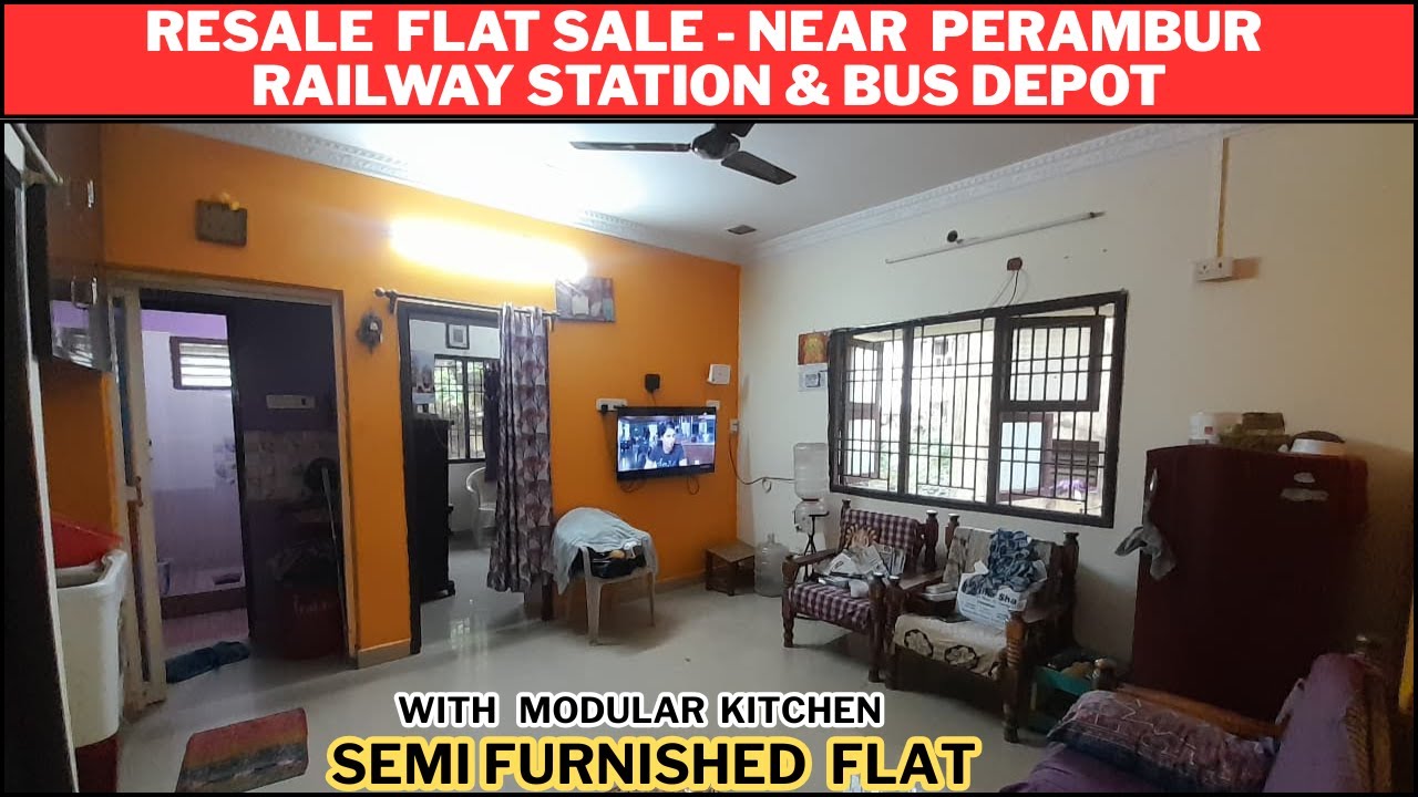 🤩 பெரம்பூர் ரயில் நிலையம் மிக அருகே! Resale Flat for Sale in Perambur | Ready to Occupy