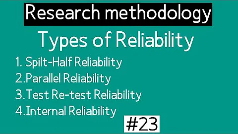 What is reliability in research,  Its Types|  Test-Retest|  Inter-Rater |  Split Half
