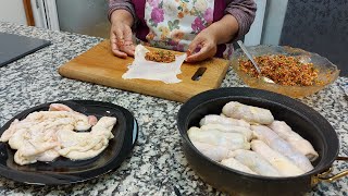 DENEDİM VE OLDU ! İşkembe Dolmasına Rakip Çıktı !  Tavuk Derisinden Sarma / Dolma Nasıl Yapılır .