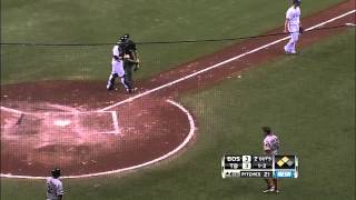2012/09/18 Lavarnway scores on an error
