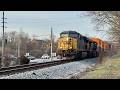Railroad Crossing In Front Of Funeral Home, Trains In Front & Behind House, Trains W/DPUs & DD Audio thumbnail