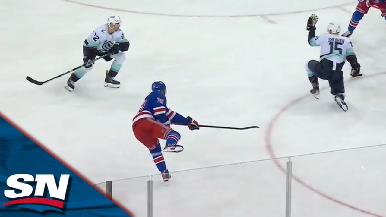 K'Andre Miller Rifles One Top Corner With Less Than A Minute Left Vs. Kraken