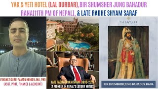 197.Yak & Yeti Hotellal Durbarbir Shumsher Jung Bahadur Rate Radhe Shyam Saraf