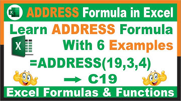 #244 How to use ADDRESS Function in Excel with 4 Examples