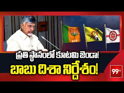 CM Chandrababu Teleconference with Party Leaders | AP Local Body Elections | 99TV