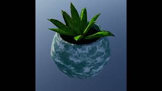 Aloe In The Pot 3D Model