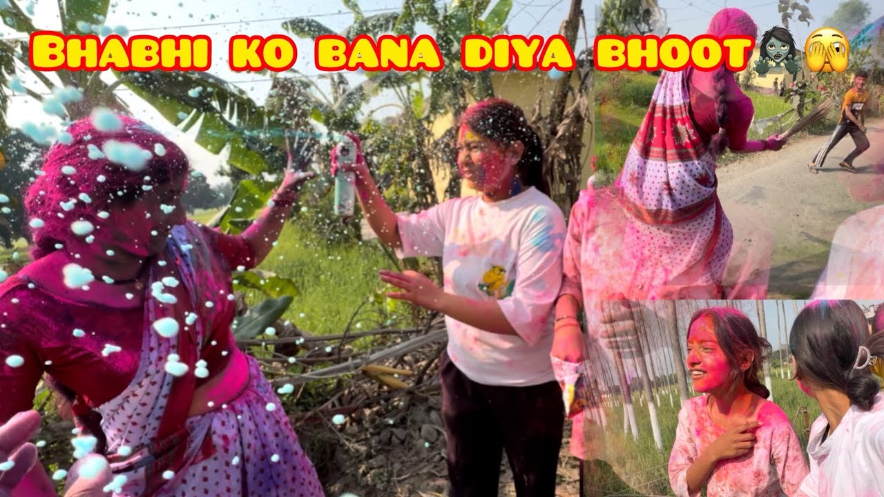 Crazy holi vlog😆|| Trend ke chakkar mein ye kya hua🥲
