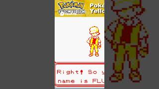 Pokémon Yellow  Your Name Starts the Legend! #pokemon #lifeisbutadream #worldofwarcraft