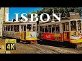 Lisboa.Streetcar N28E in Lisbon. Walk in Lisbon. Portugal Lisboa Walking.Portugal Walk.4k UHD 60fps.