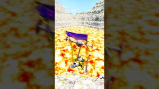 Cars vs Giant Lava Pit BeamNg. Drive 01 #beamng #beamngdrive #car #usa #viral #india