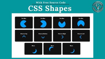 CSS Shapes (Pac-Man, Chevron, Moon) | HTML & CSS
