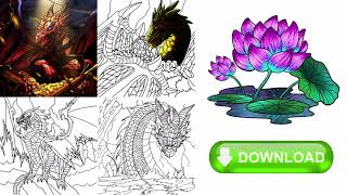 Coloring Book App | Offline | Free Images | Family Gams | Tap Color by Number screenshot 4