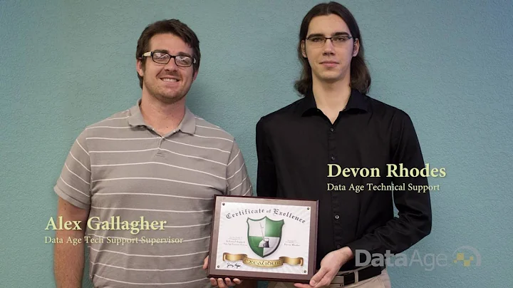 Devon Rhodes Excalibur Award - Data Age Business S...