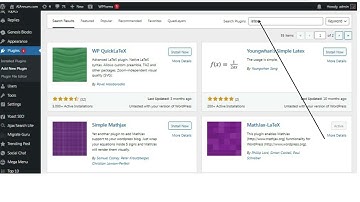 How to embed mathematical formulas in a WordPress site using LaTeX and MathJax plugins