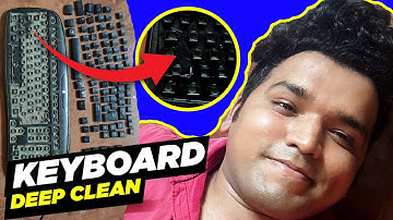 Deep Cleaning a DIRTY Keyboard for the first time in 15 YEARS! | Satisfying detailed cleaning!