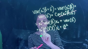 Calculating the Variance (Prediction Intervals)