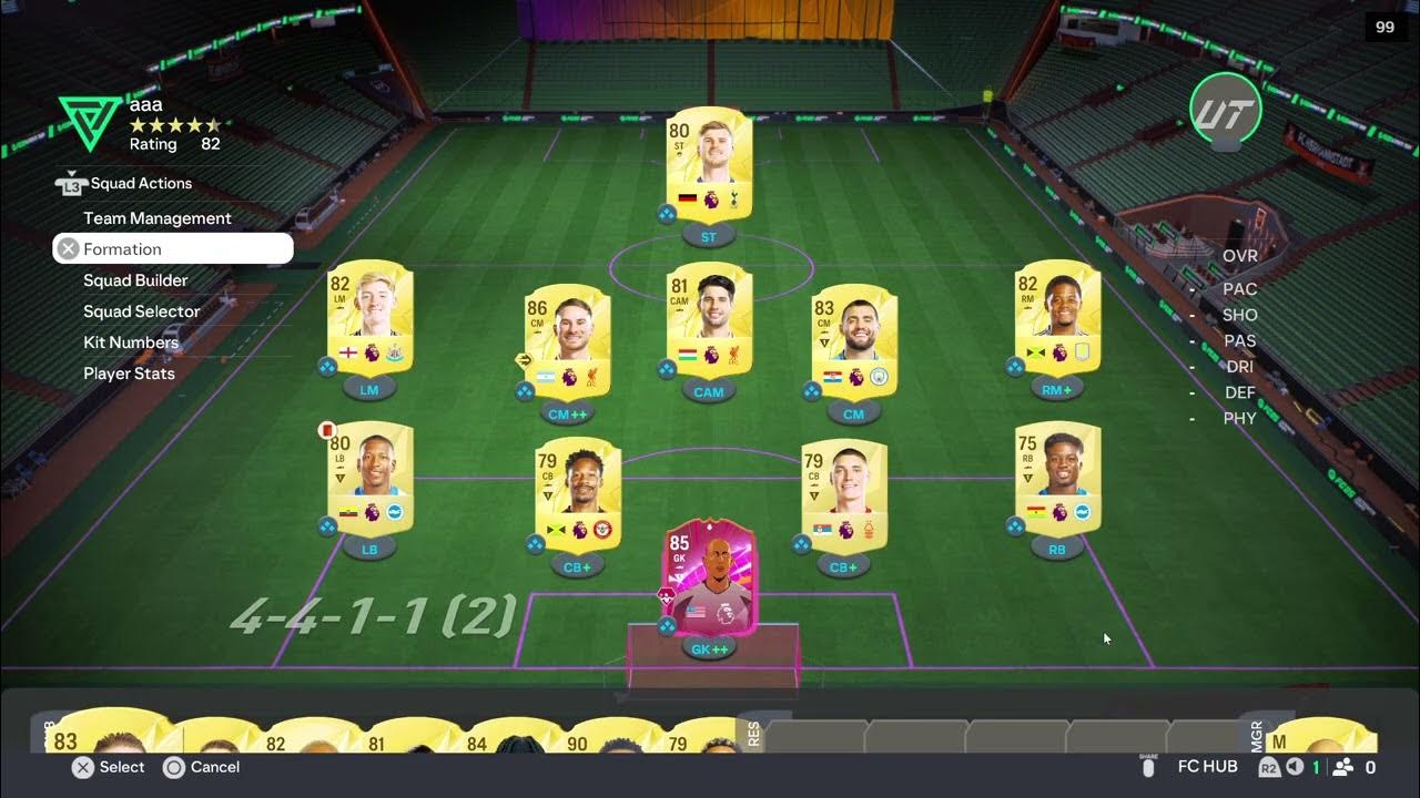 How to change formation in fc 25 ultimate team youtube