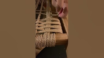 Weaving a Danish Papercord Lounge Chair #shorts