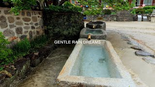 Mountain temple water sound #Rain sound #Healing ASMR #Relaxing rain sound #White noise