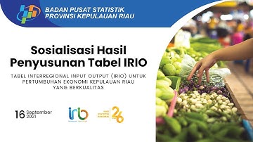 Pengantar IRIO (Interregional Input-Output)