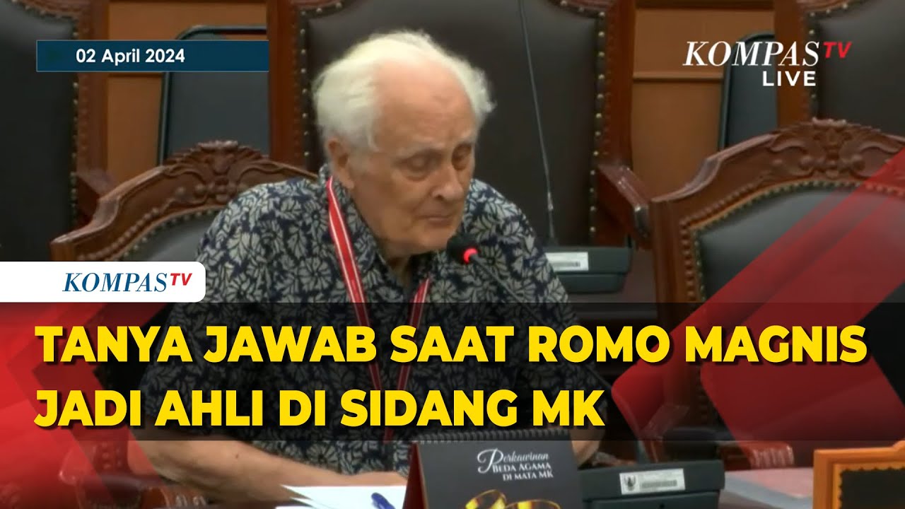 [FULL] Tanya Jawab Romo Magnis dengan Kubu 02 hingga Hakim MK di Sidang ...