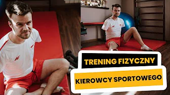 Trening fizyczny kierowcy sportowego... bez rąk! Bartosz Ostałowski