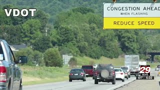 VDOT tests congestion warning system on Afton Mountain