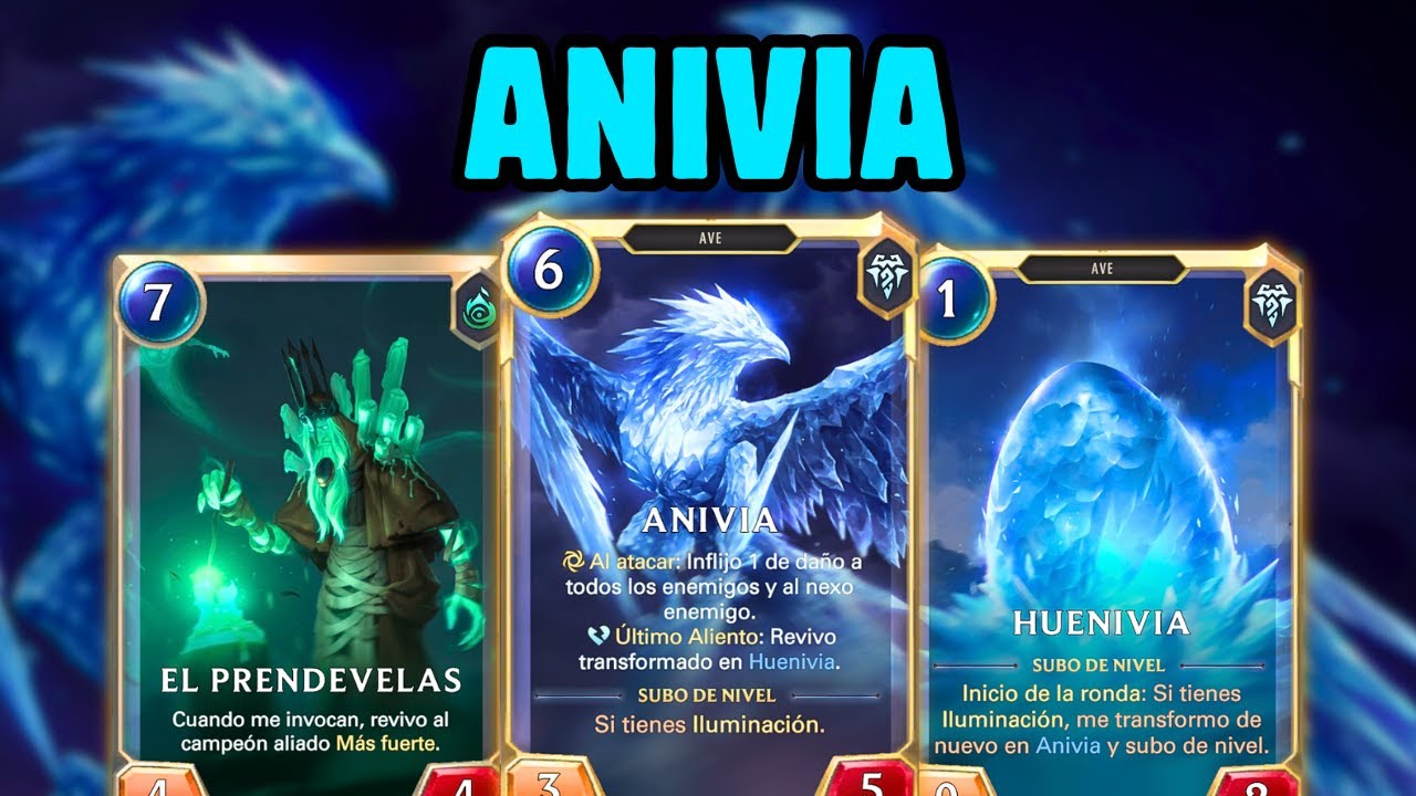 ANIVIA RENACER  DECK LEGENDS OF RUNETERRA ESPAÑOL 