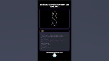spriral text effect with css | check yt video #coding #design #tutorial #programming #conceptualcode
