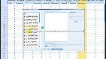 Straight Scoring Reverse Scored Items in SPSS