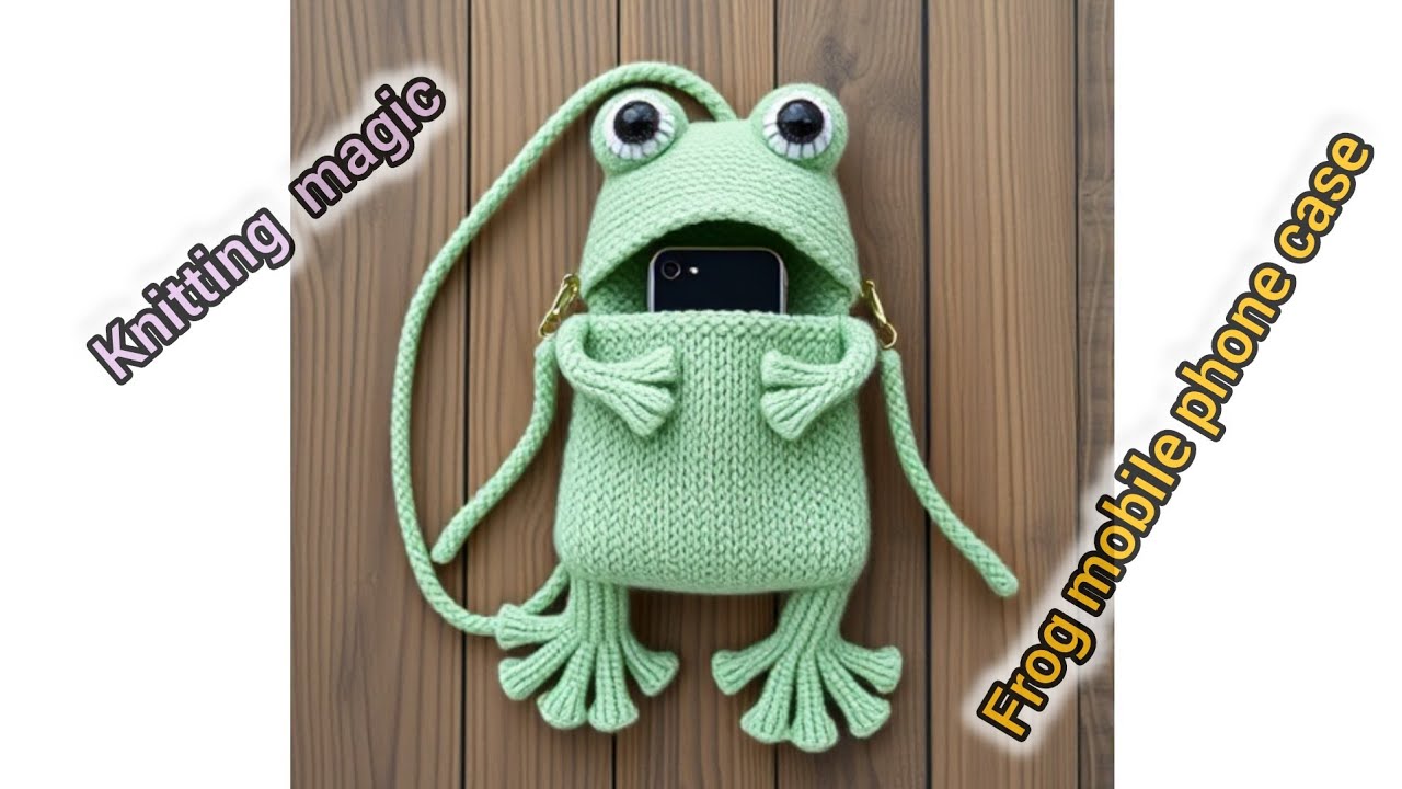 🐸Frog mobile phone case weaving tutorial                            part 2/6(Frog leg texture)🐸