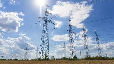 High Voltage Power Lines Stock Video