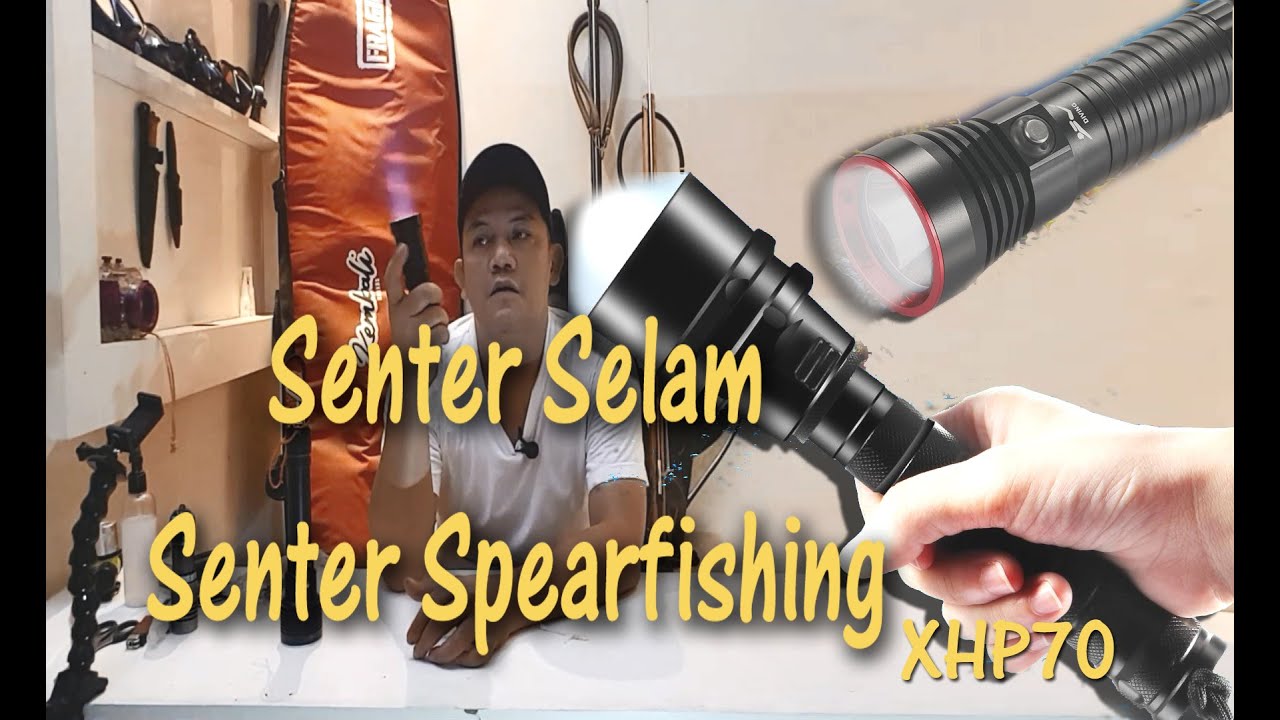 Senter selam senter spearfishing pakai Led Xhp