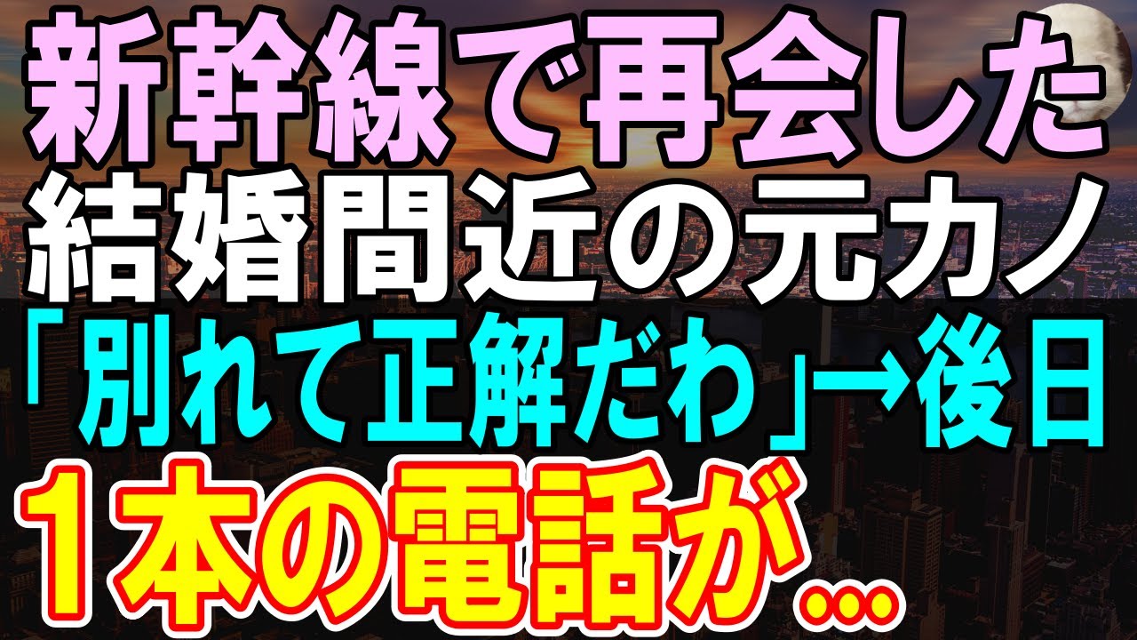 【感動する話】新幹線で元カノに遭遇「あなたと別れて正解だわ」→直後、「この中にお医者様はおられませんか？」俺が名乗りでて席に戻ると彼女は…後日俺に１本の電話があり...【いい話】【朗読】