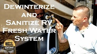 Dewinterizing an RV's Plumbing System and How to Sanitize the RV Fresh Water System