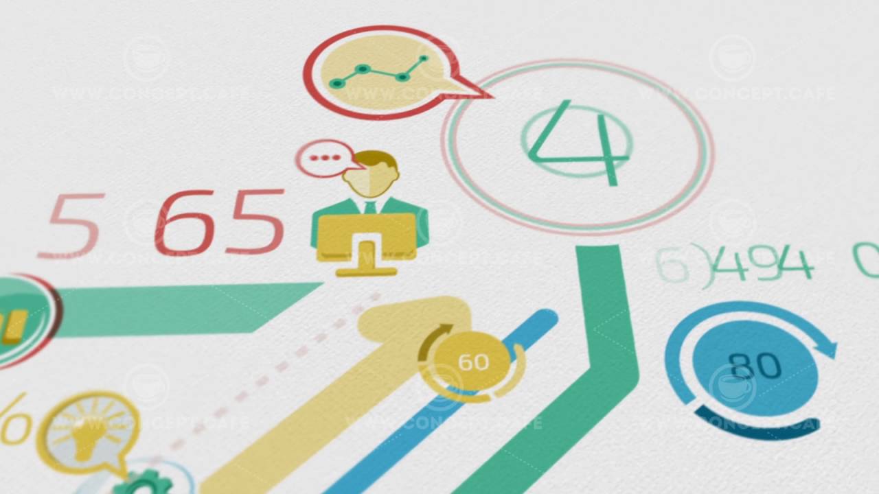 Business Background With Elements Of Infographics