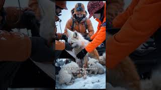 Icy Nightmare! Saving a Stranded Fox and Her Chicks from Freezing to Death!
