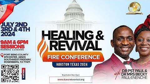 MID-NIGHT PRAYER COMMANDING THE DAY/HOUSTON  REVIVAL CONFERENCE, LIVE FROM HOUSTON TEXAS. 02-07-2024