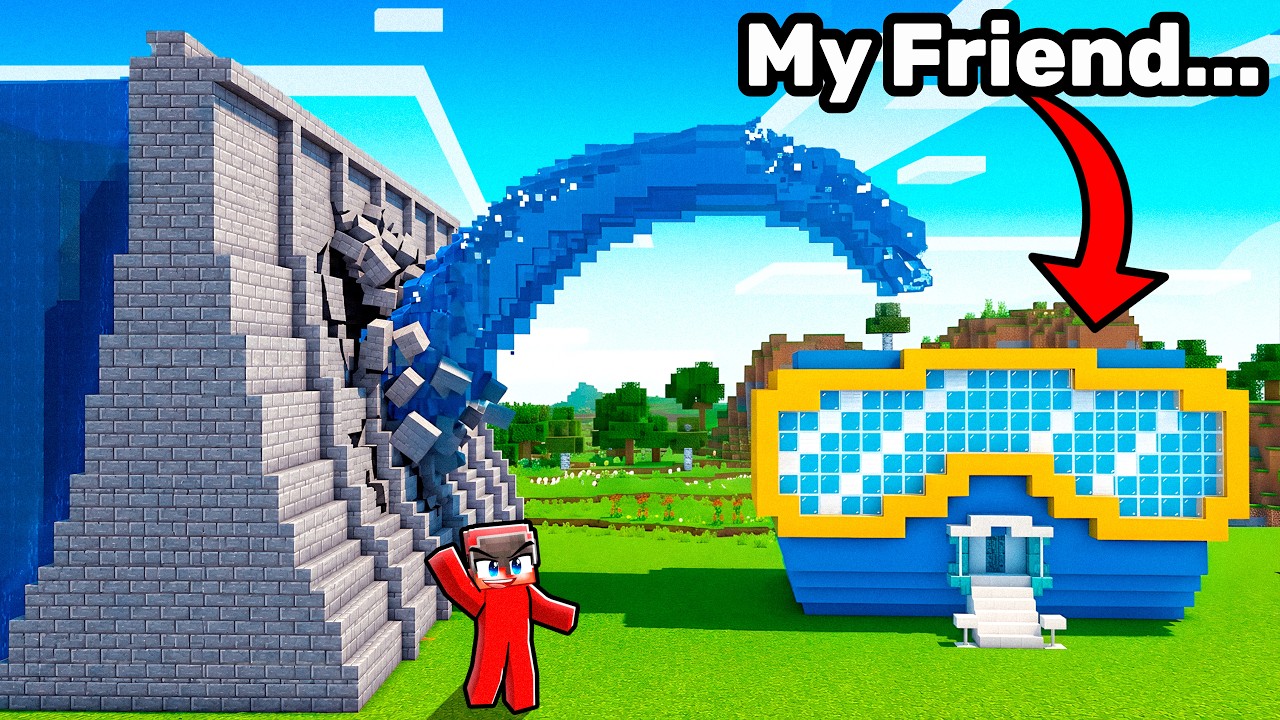 Flooding the World to Prank My Friends in Minecraft...