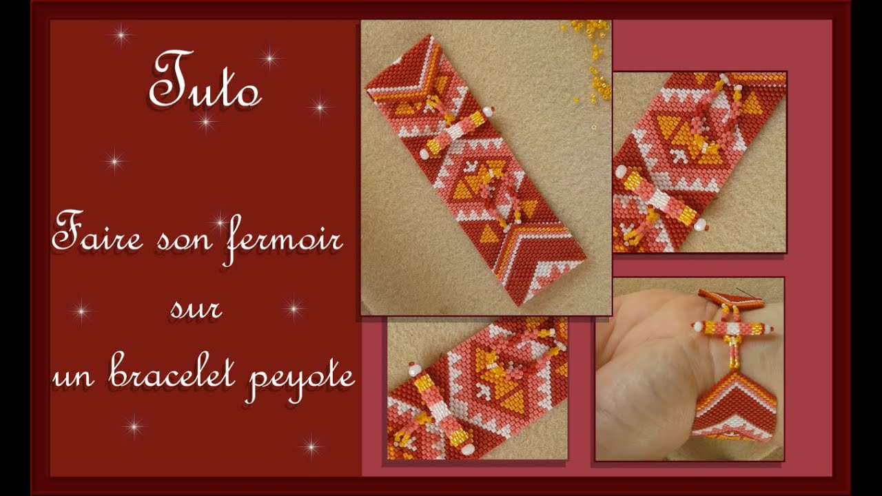 Les finitions du tissage : Faire son fermoir sur un tissage peyote