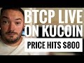 Bitcoin private Hits kucoin exchange for $800 & Envion token price